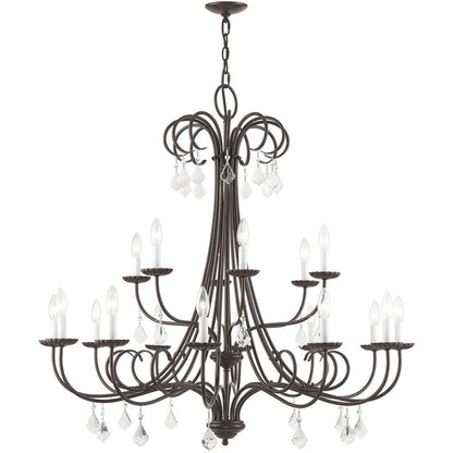 Multi Light Dimmable Chandelier With Shades