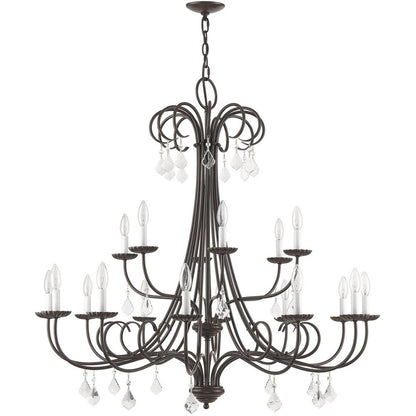 Multi Light Dimmable Chandelier With Shades