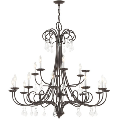 Multi Light Dimmable Chandelier With Shades