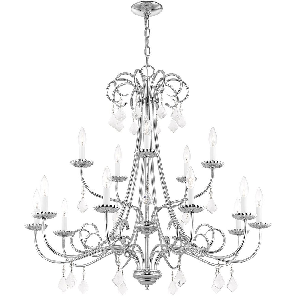 Multi Light Dimmable Chandelier With Shades