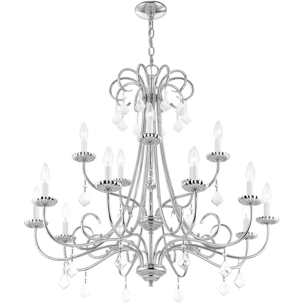 Multi Light Dimmable Chandelier With Shades