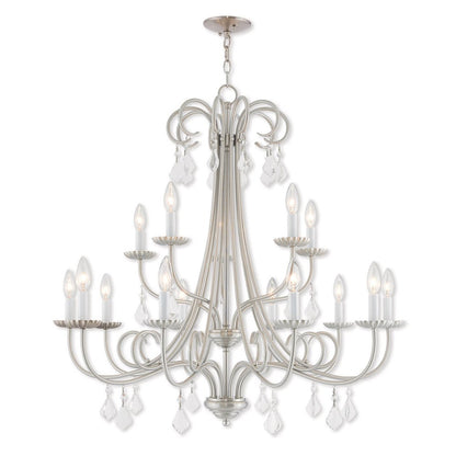 Multi Light Dimmable Chandelier With Shades