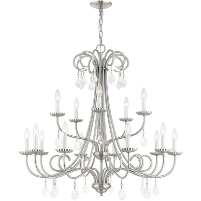 Multi Light Dimmable Chandelier With Shades