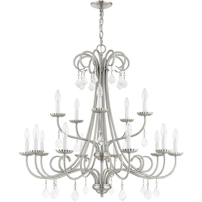 Multi Light Dimmable Chandelier With Shades