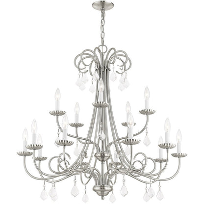 Multi Light Dimmable Chandelier With Shades
