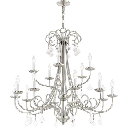 Multi Light Dimmable Chandelier With Shades