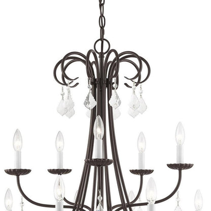 Multi Light Dimmable Chandelier With Shades