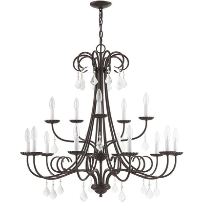 Multi Light Dimmable Chandelier With Shades