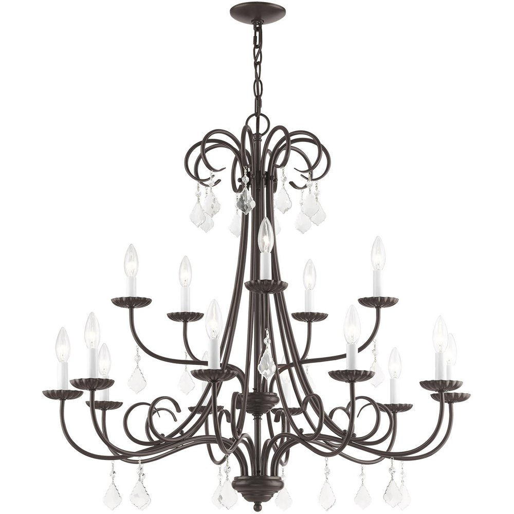 Multi Light Dimmable Chandelier With Shades