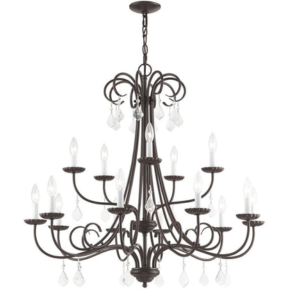 Multi Light Dimmable Chandelier With Shades