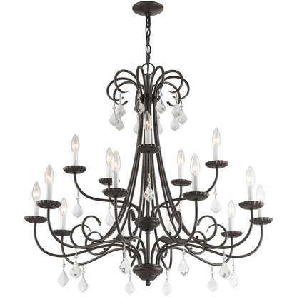 Multi Light Dimmable Chandelier With Shades