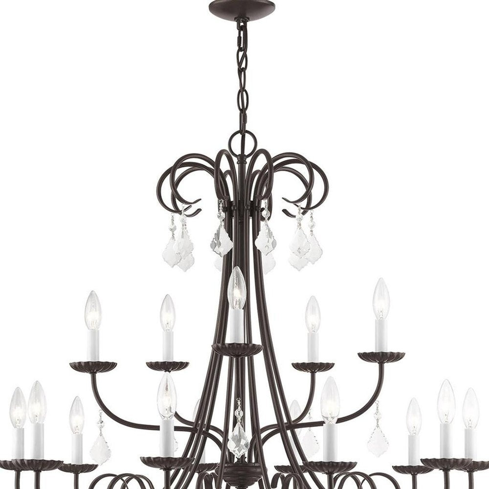 Multi Light Dimmable Chandelier With Shades