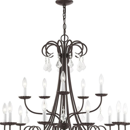 Multi Light Dimmable Chandelier With Shades