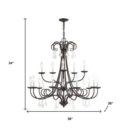 Multi Light Dimmable Chandelier With Shades