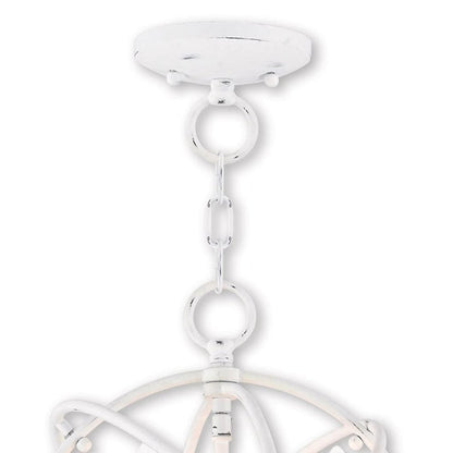 Three Light Dimmable Chandelier With Shades