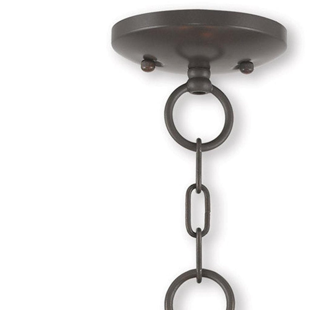 Three Light Dimmable Chandelier With Shades