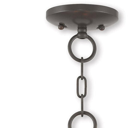 Three Light Dimmable Chandelier With Shades