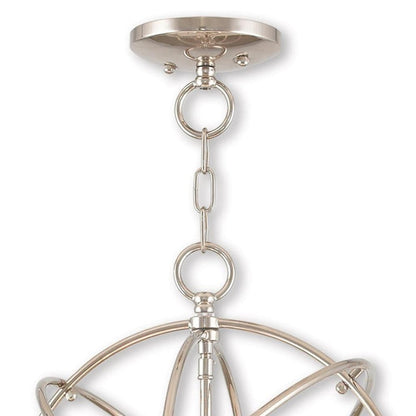 Three Light Dimmable Chandelier With Shades