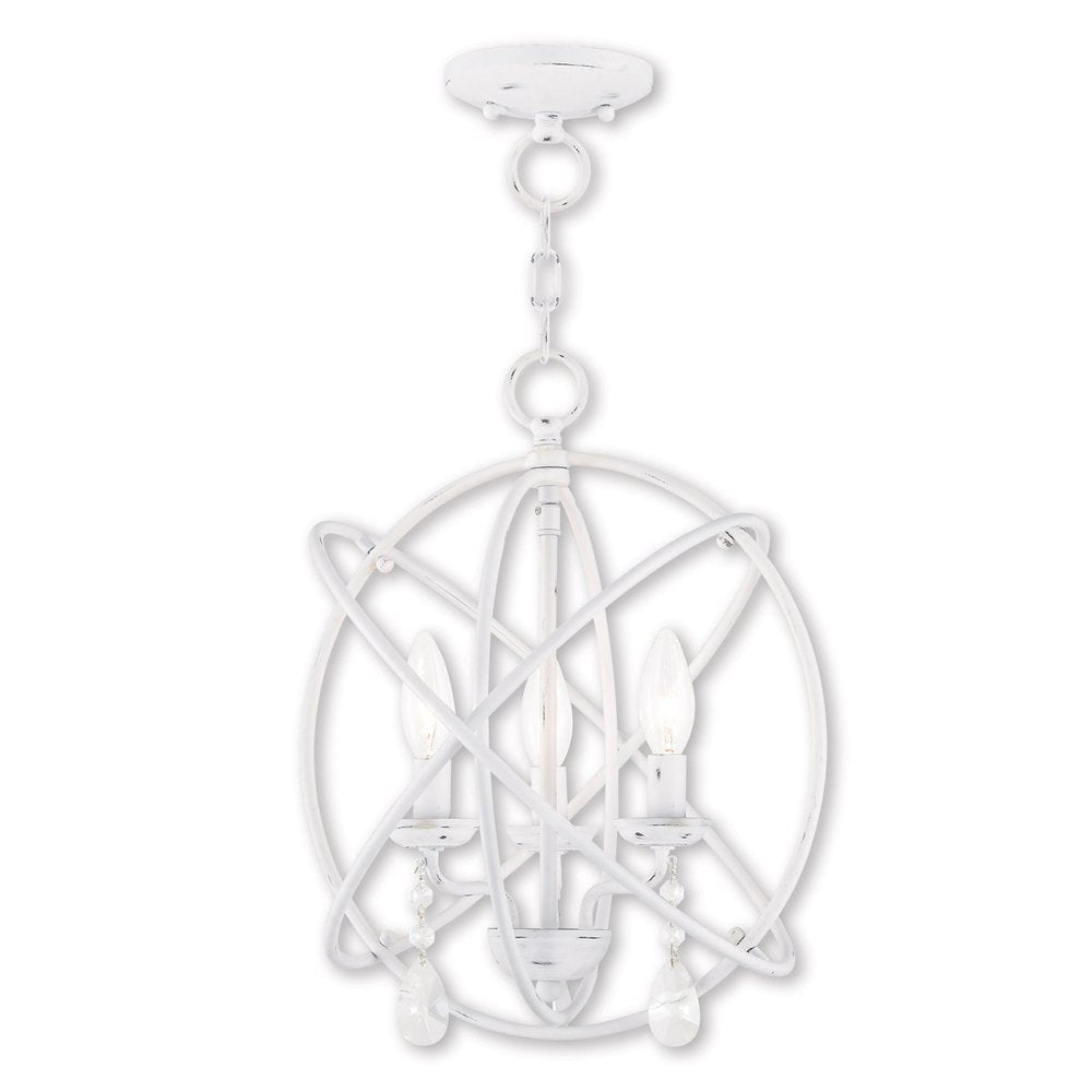 Three Light Dimmable Chandelier With Shades