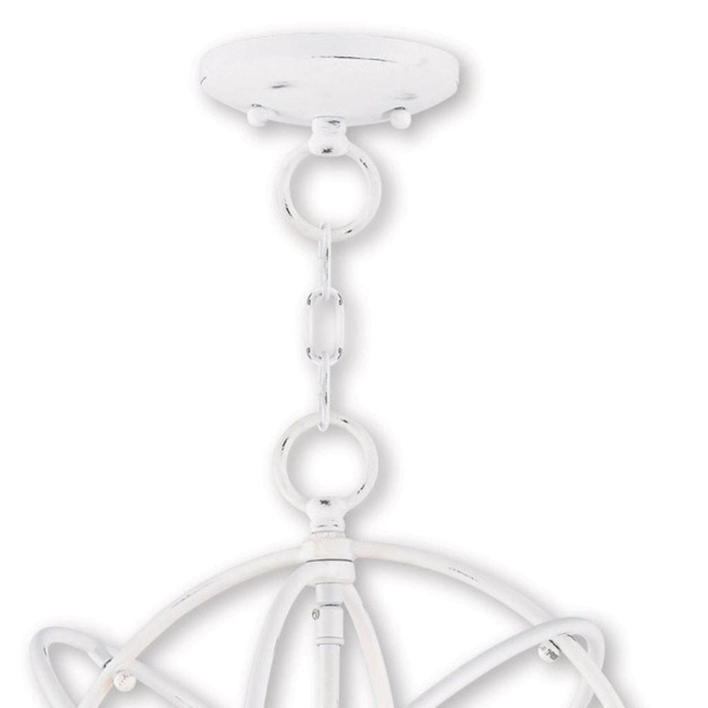 Three Light Dimmable Chandelier With Shades