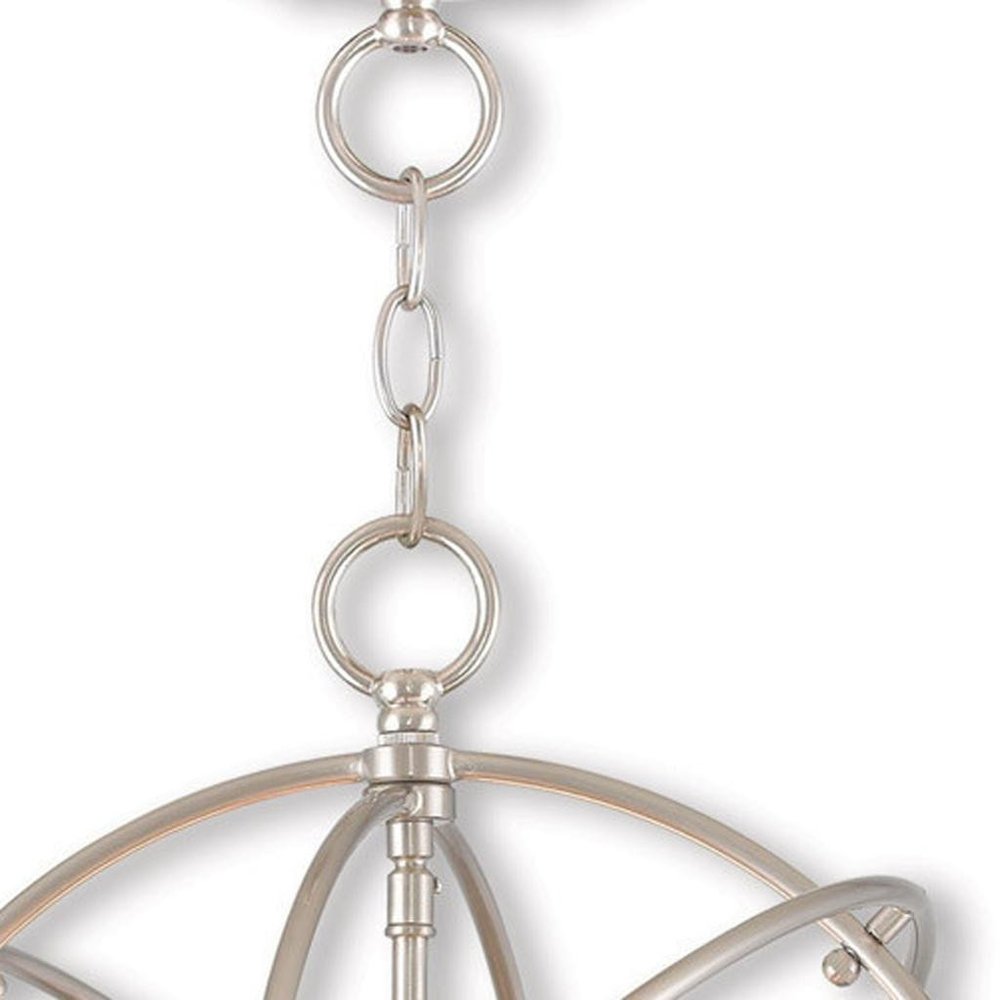 Three Light Dimmable Chandelier With Shades