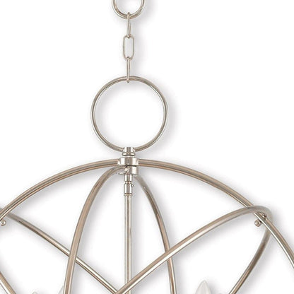 Five Light Dimmable Chandelier With Shades