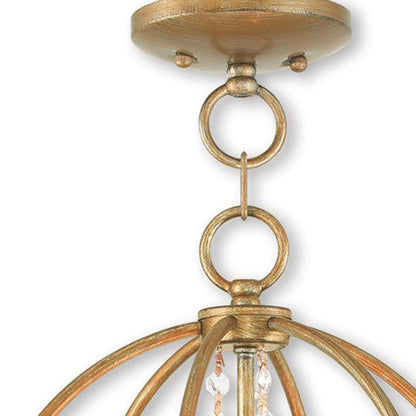 Three Light Dimmable Chandelier With Shades