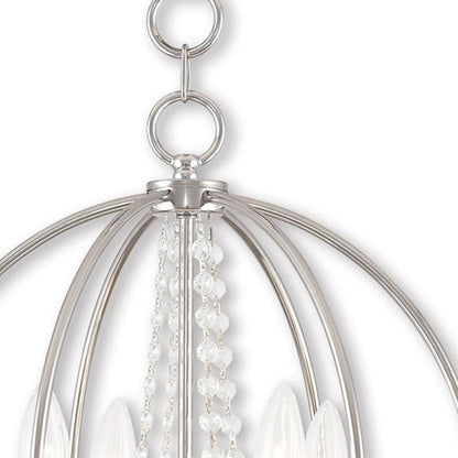 Four Light Dimmable Chandelier With Shades