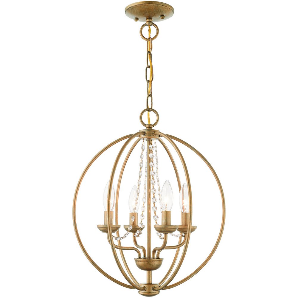 Four Light Dimmable Chandelier With Shades
