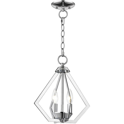 Two Light Dimmable Chandelier With Shades