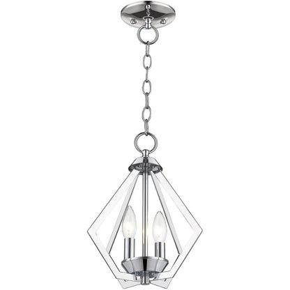 Two Light Dimmable Chandelier With Shades