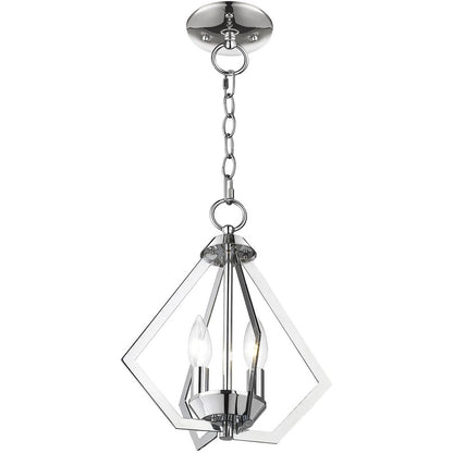 Two Light Dimmable Chandelier With Shades