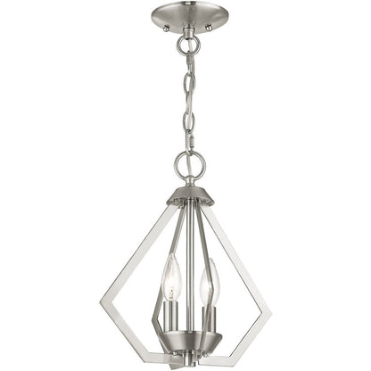 Two Light Dimmable Chandelier With Shades