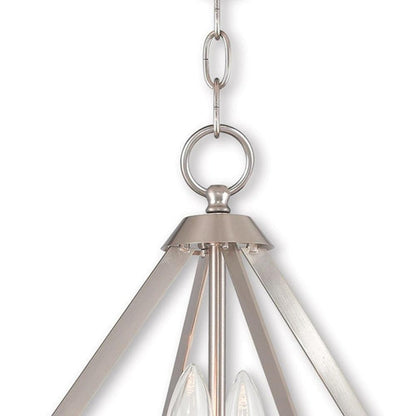 Two Light Dimmable Chandelier With Shades