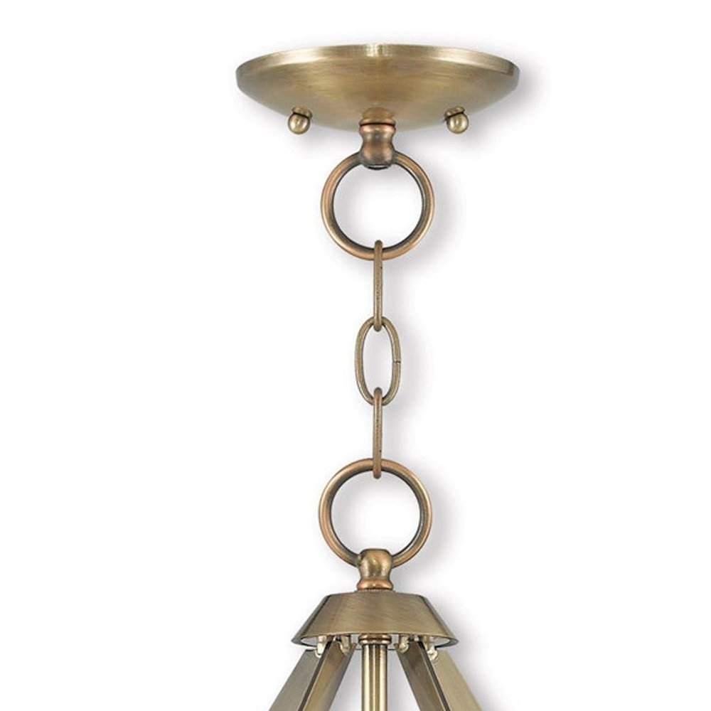 Three Light Dimmable Chandelier With Shades