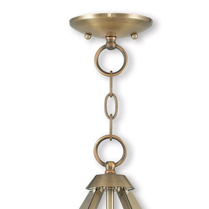 Three Light Dimmable Chandelier With Shades