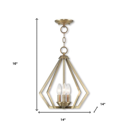 Three Light Dimmable Chandelier With Shades