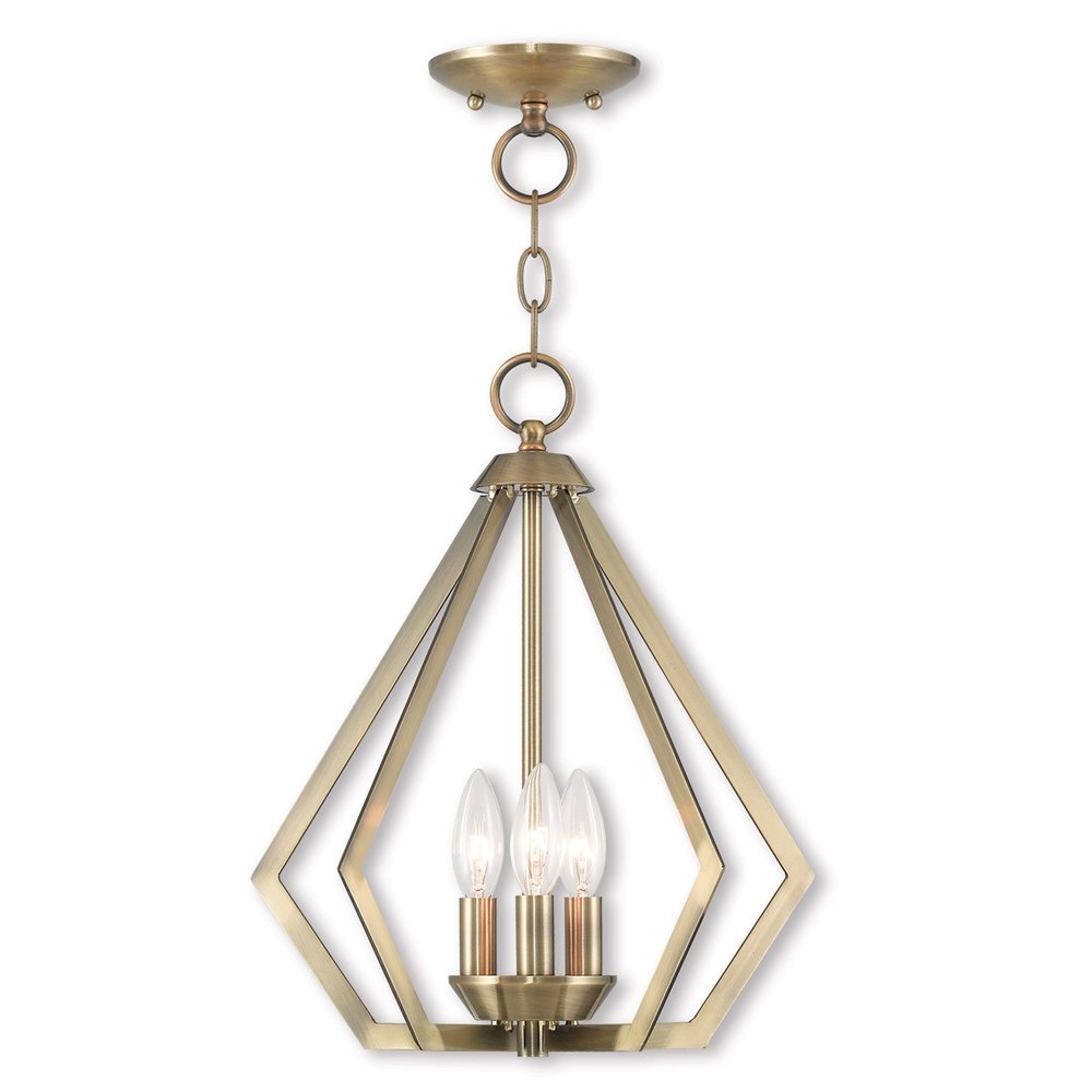 Three Light Dimmable Chandelier With Shades