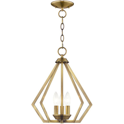 Three Light Dimmable Chandelier With Shades