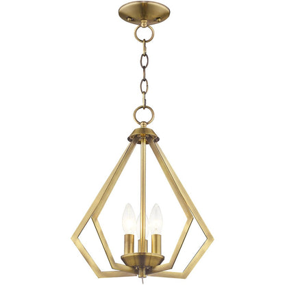 Three Light Dimmable Chandelier With Shades