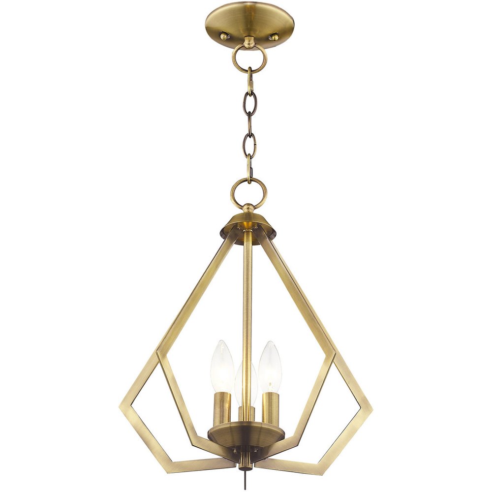 Three Light Dimmable Chandelier With Shades