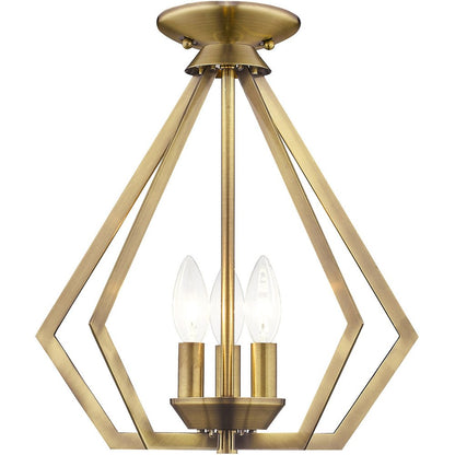 Three Light Dimmable Chandelier With Shades