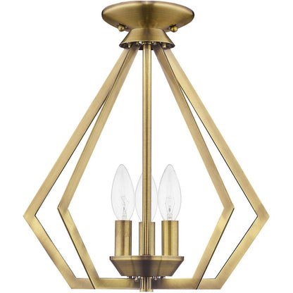 Three Light Dimmable Chandelier With Shades