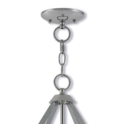 Three Light Dimmable Chandelier With Shades