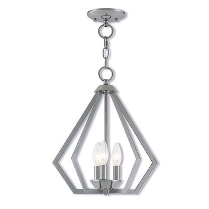 Three Light Dimmable Chandelier With Shades