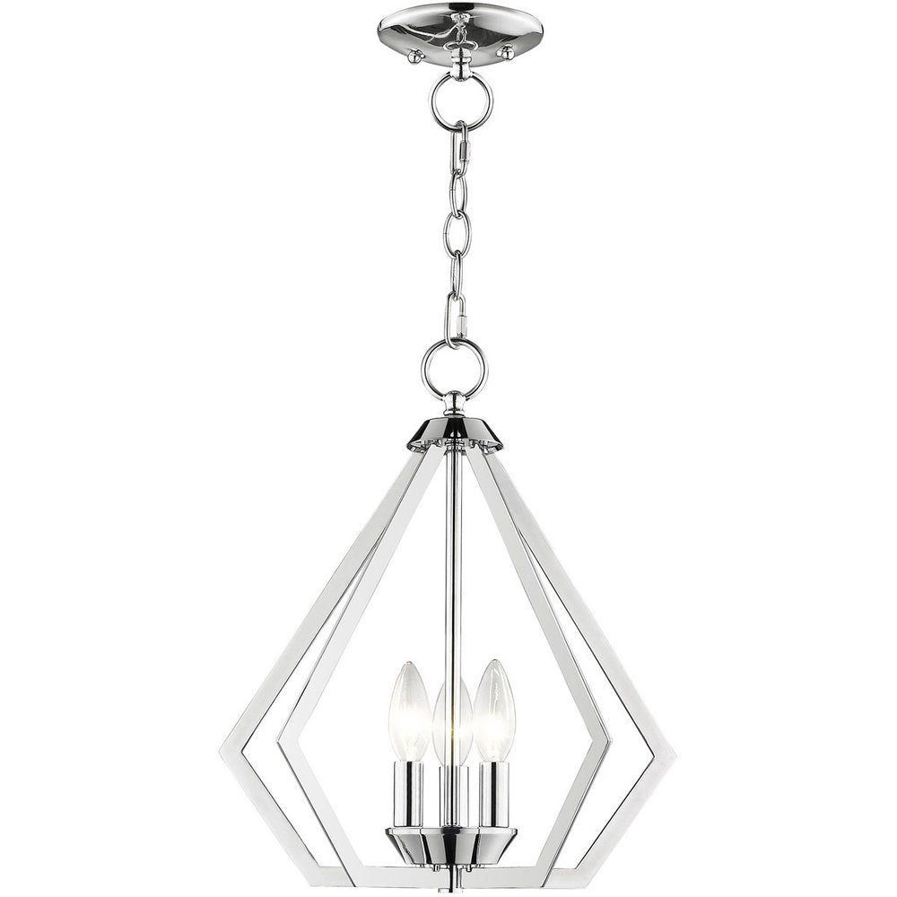 Three Light Dimmable Chandelier With Shades