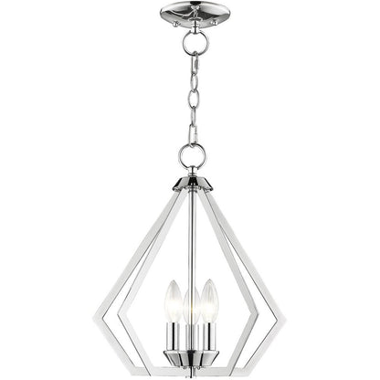 Three Light Dimmable Chandelier With Shades