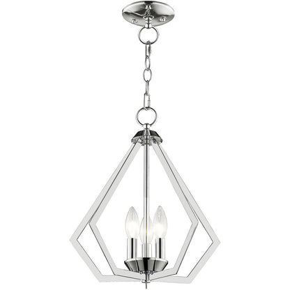 Three Light Dimmable Chandelier With Shades
