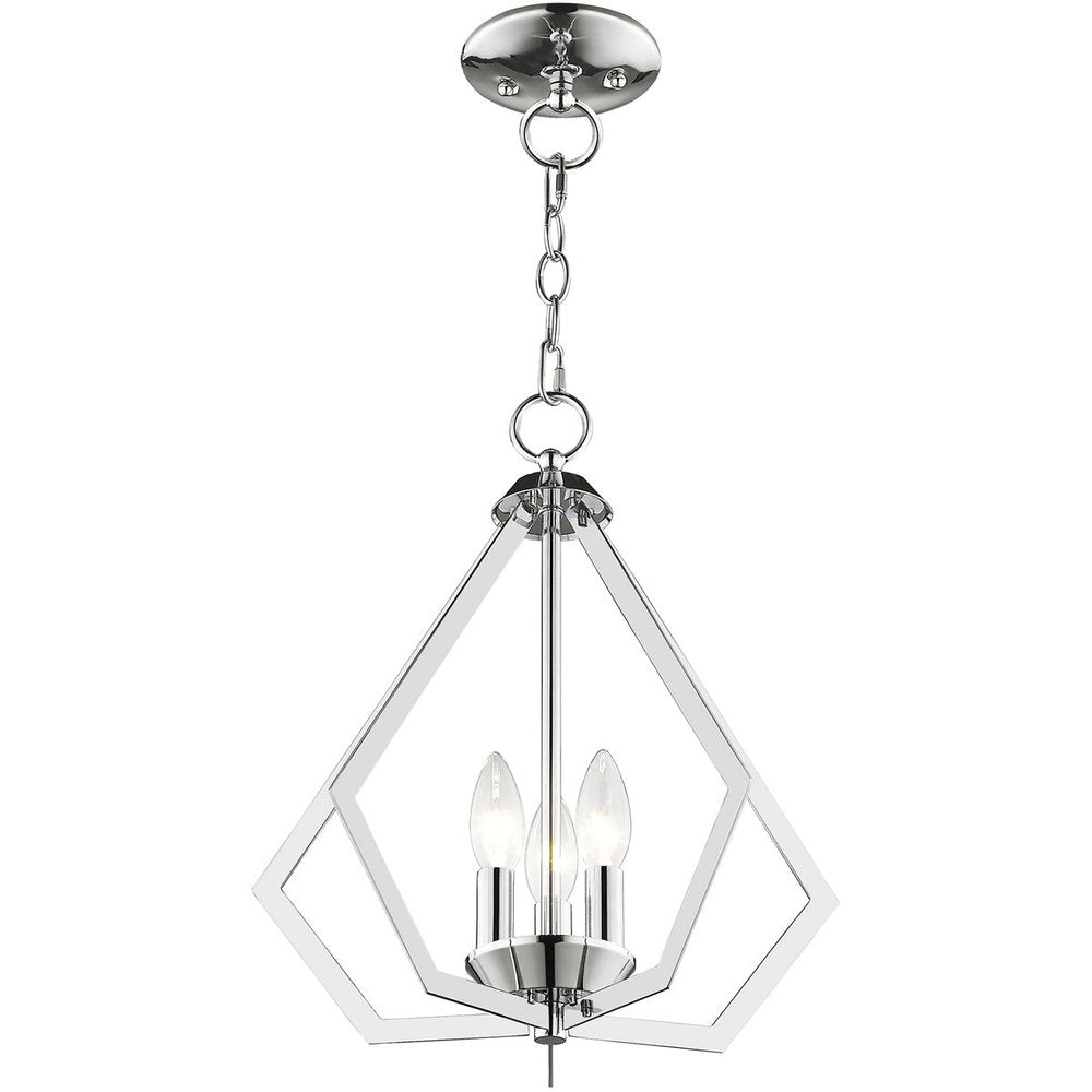 Three Light Dimmable Chandelier With Shades