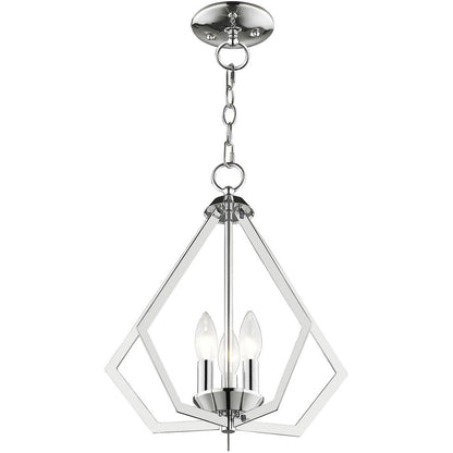 Three Light Dimmable Chandelier With Shades